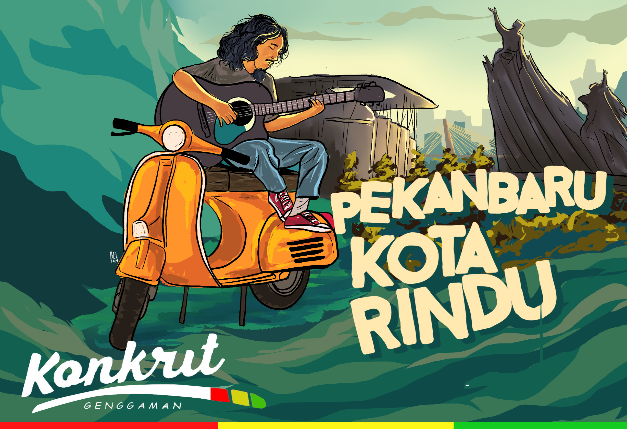Alasan Rindu dengan Kota Pekanbaru, Wajib Tahu Single Baru Pekanbaru Kota Rindu by Konkrit Genggaman